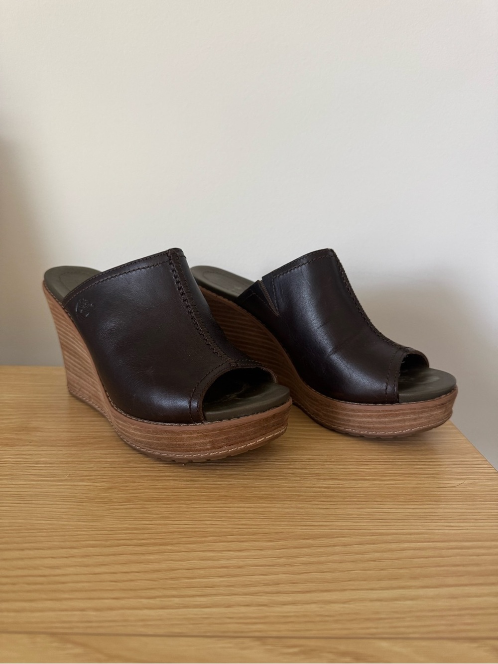 Timberland Earthkeepera Danforth Mule-Style Wedge Sandals Size 6.5 US